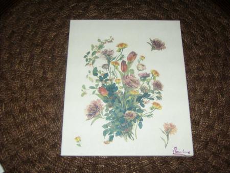 toile bouquet champetre