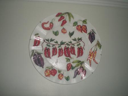 plat cuisine déco poivrons et piments